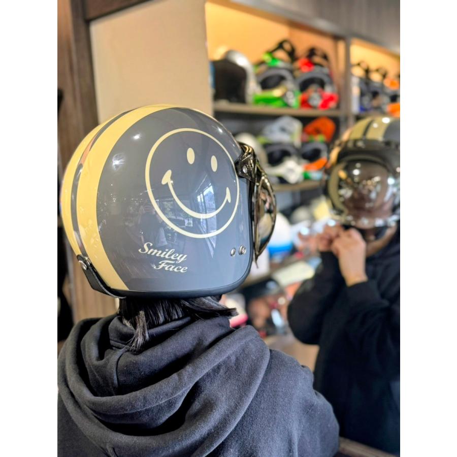 スマイリー godblinc ゴッドブリンク Smiley Face ジェットヘルメット