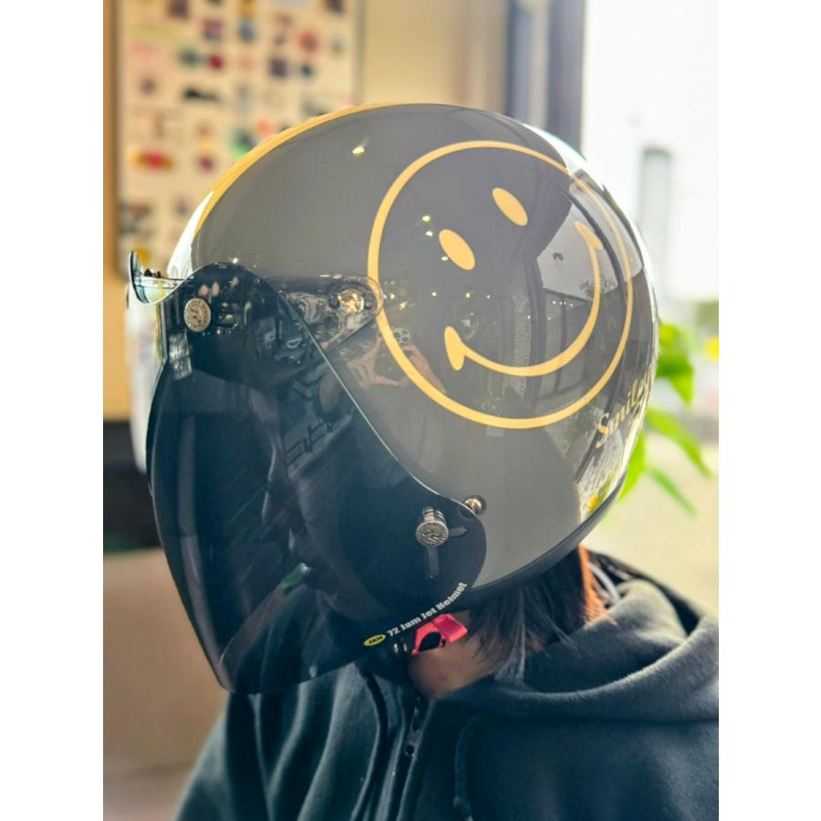 スマイリー godblinc ゴッドブリンク Smiley Face ジェットヘルメット