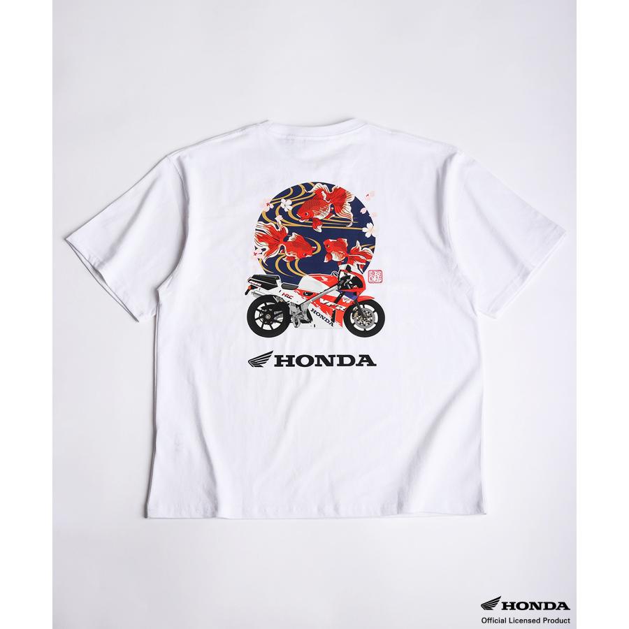 ホンダ（HONDA） HONDA×百花繚乱 Tシャツ 金魚×VFR400R SKHH001 : ある