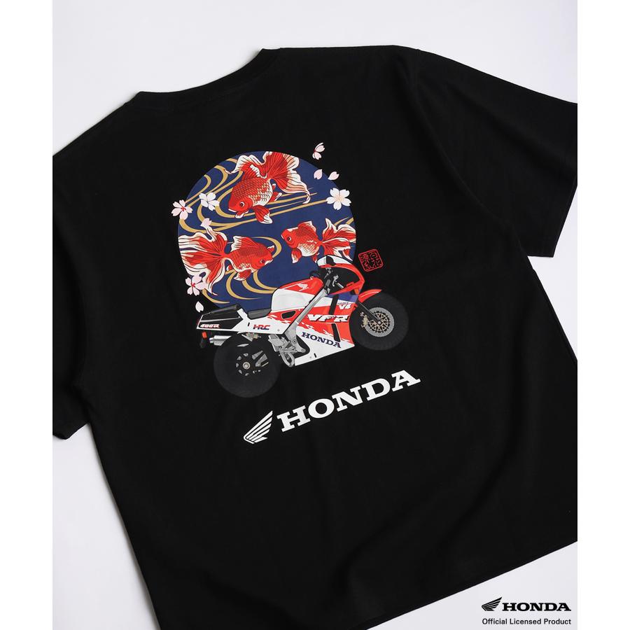 ホンダ（HONDA） HONDA×百花繚乱 Tシャツ 金魚×VFR400R SKHH001 : ある