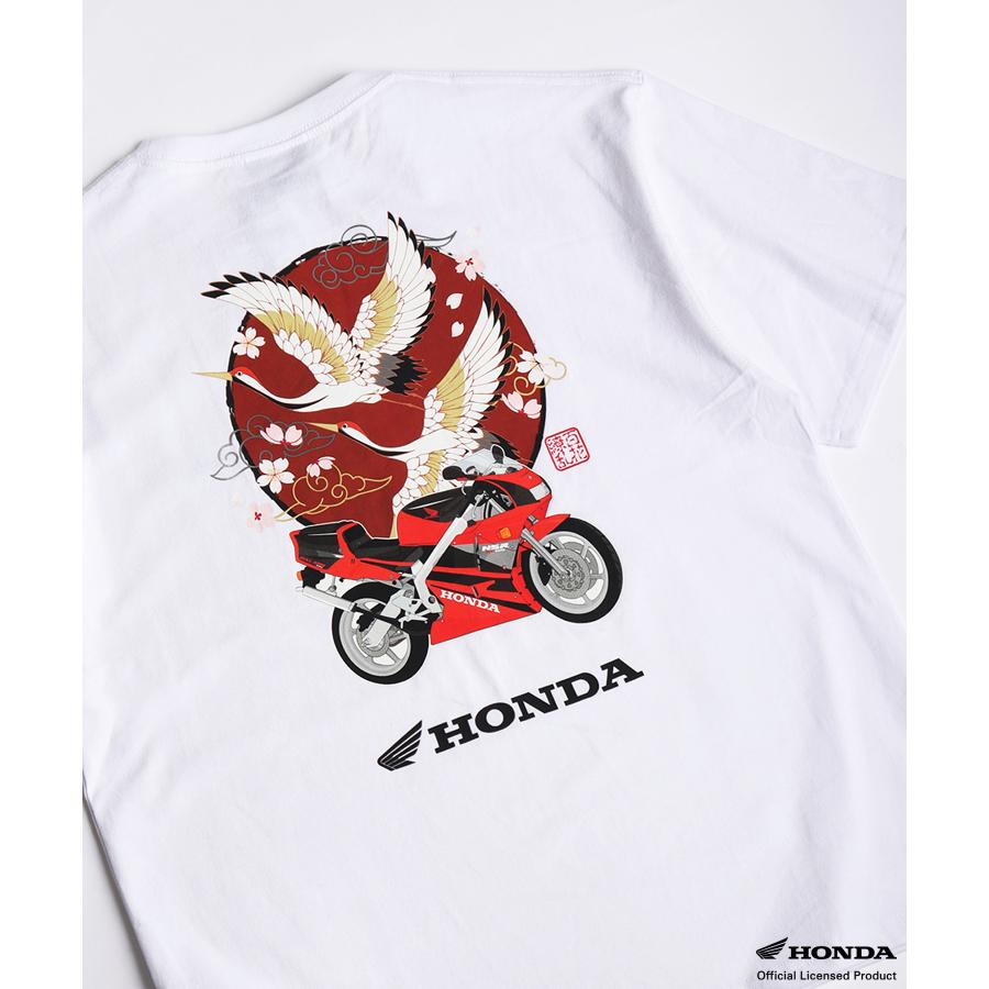 ホンダ（HONDA） HONDA×百花繚乱 Tシャツ 鶴×NSR250 SKHH002 : ある