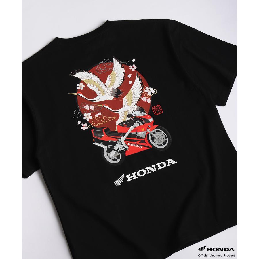 ホンダ（HONDA） HONDA×百花繚乱 Tシャツ 鶴×NSR250 SKHH002 : ある