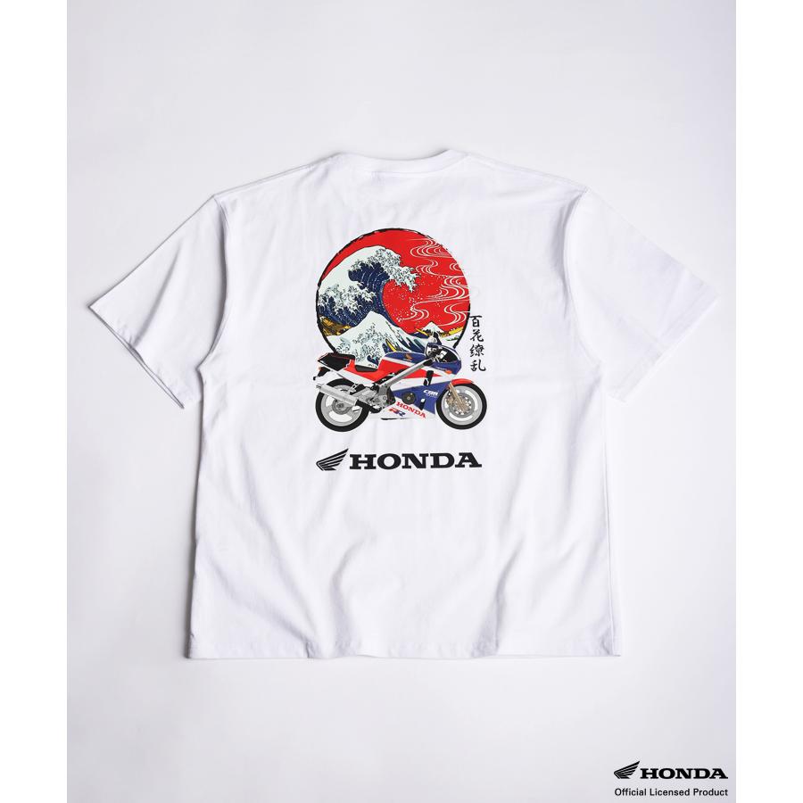 ホンダ（HONDA） HONDA×百花繚乱 Tシャツ 波×CBR400RR : あるふぁここ
