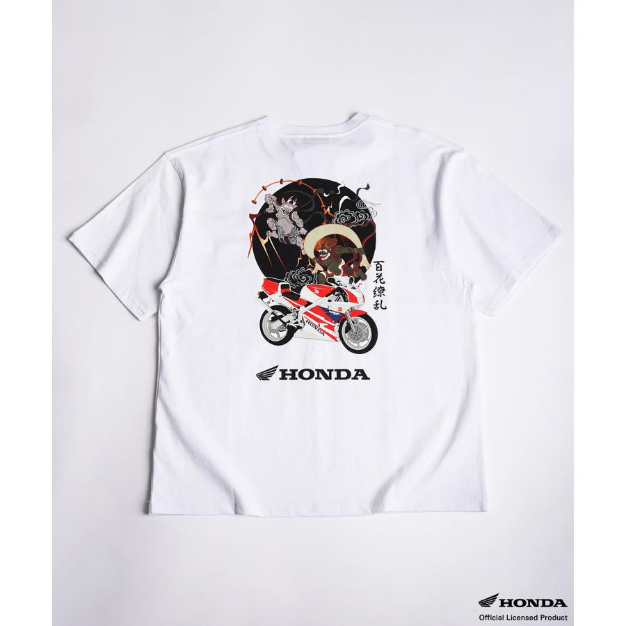 ホンダ（HONDA） HONDA×百花繚乱 Tシャツ 風雷×NSR250 SKHH004 : ある