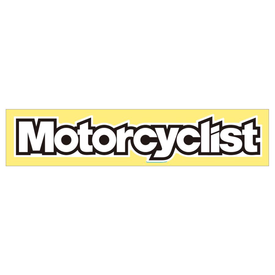 SP　エスピー　ステッカー Motorcyclist モーターサイクリスト ステッカー ロゴアウトライン M