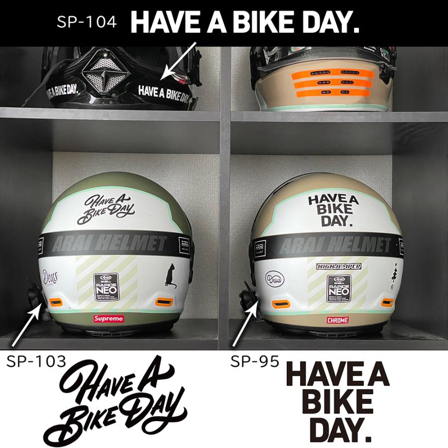 HAVE A BIKE DAY.ステッカー HABD LOGO 抜き文字タイプ ブラック