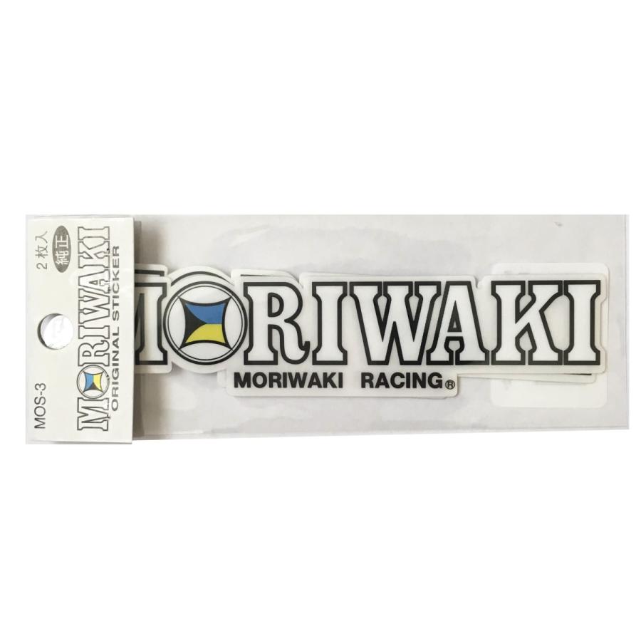 モリワキ 東洋マーク MORIWAKI RACING ステッカー 透明ベース 28mm