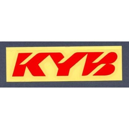 KYB 東洋マーク カヤバ ステッカー レッド 切り文字タイプ 27mm×120mm