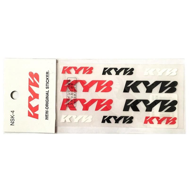 KYB 東洋マーク カヤバ ステッカー レッド ブラック 大小セット 転写
