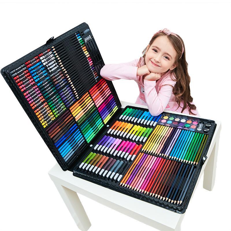 色鉛筆 水彩 お絵かき 258色セット 水彩画 プレゼント 文房具 筆記具