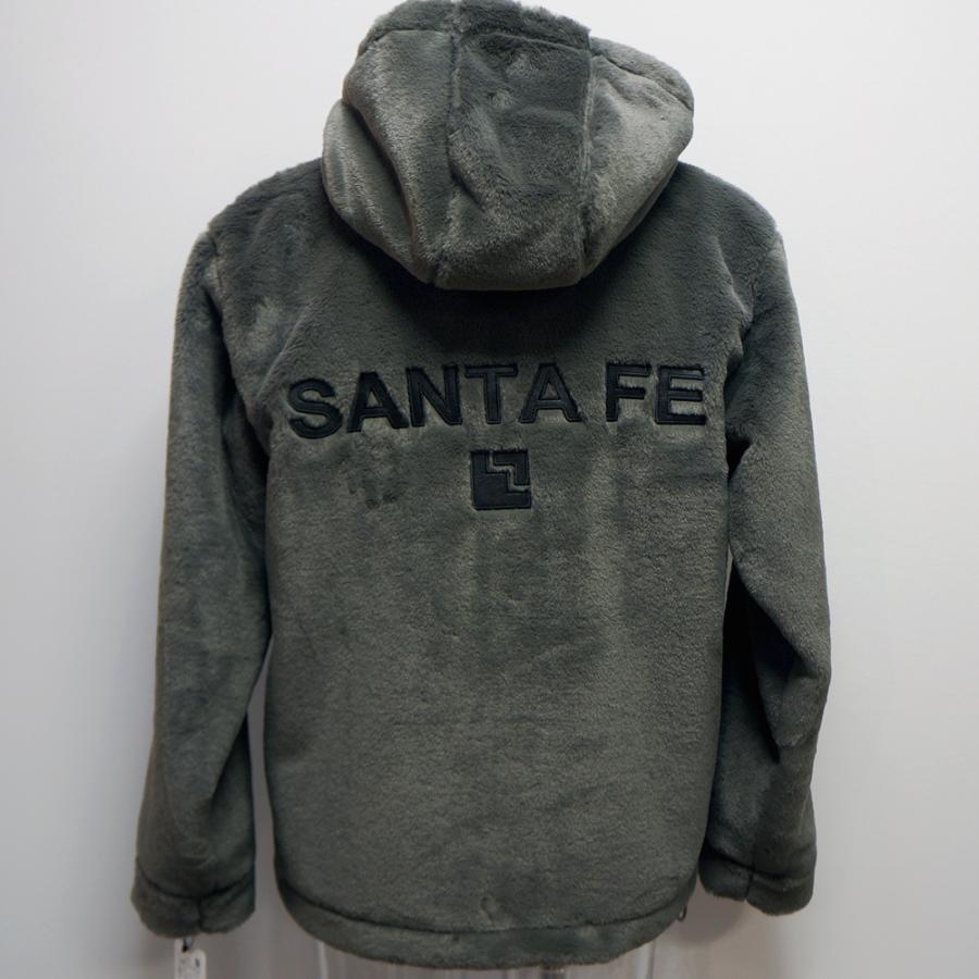 サンタフェ・21 秋冬 AW 新作・マイクロファー フーデッド ブルゾン(L  