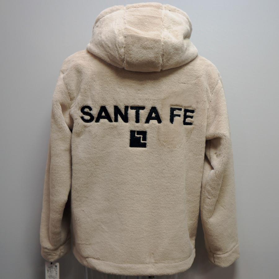 サンタフェ・21 秋冬 AW 新作・マイクロファー フーデッド ブルゾン(L  