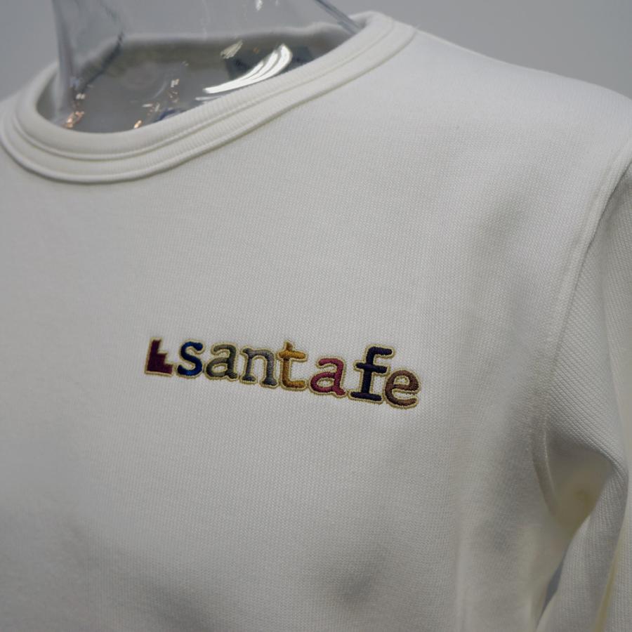 サンタフェ サンタフェ・定番・丸首 バックアップリケ刺繍 サンタフェ サンタフェ・定番・丸首 バックアップリケ刺繍