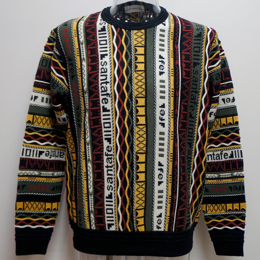 サンタフェ サンタフェ・22 秋冬 AW 新作・ストライプ ロゴ セーター