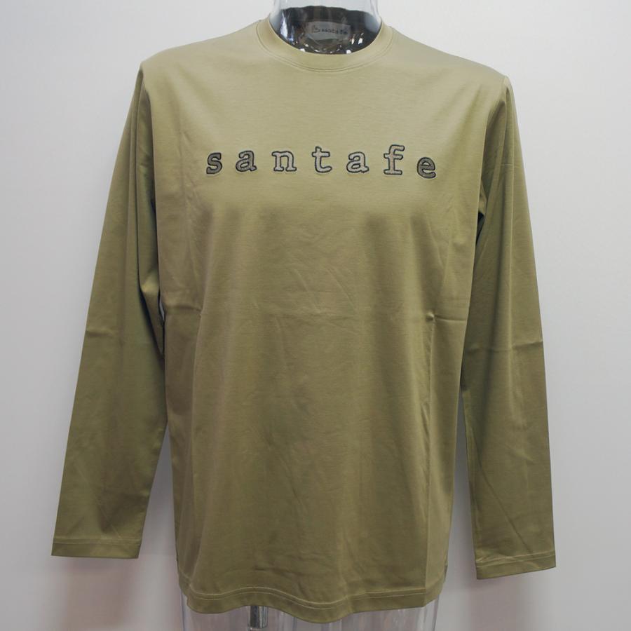 サンタフェ サンタフェ・22 秋冬 AW 新作・ロゴ刺繍 長袖Tシャツ(M)(L