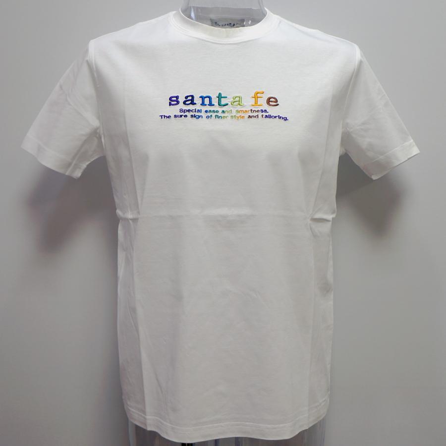 サンタフェ　半袖Ｔシャツ　(白色•ＬＬサイズ) サンタフェ サンタフェ・23 春夏 SS 新作・コットンスムース 半袖T