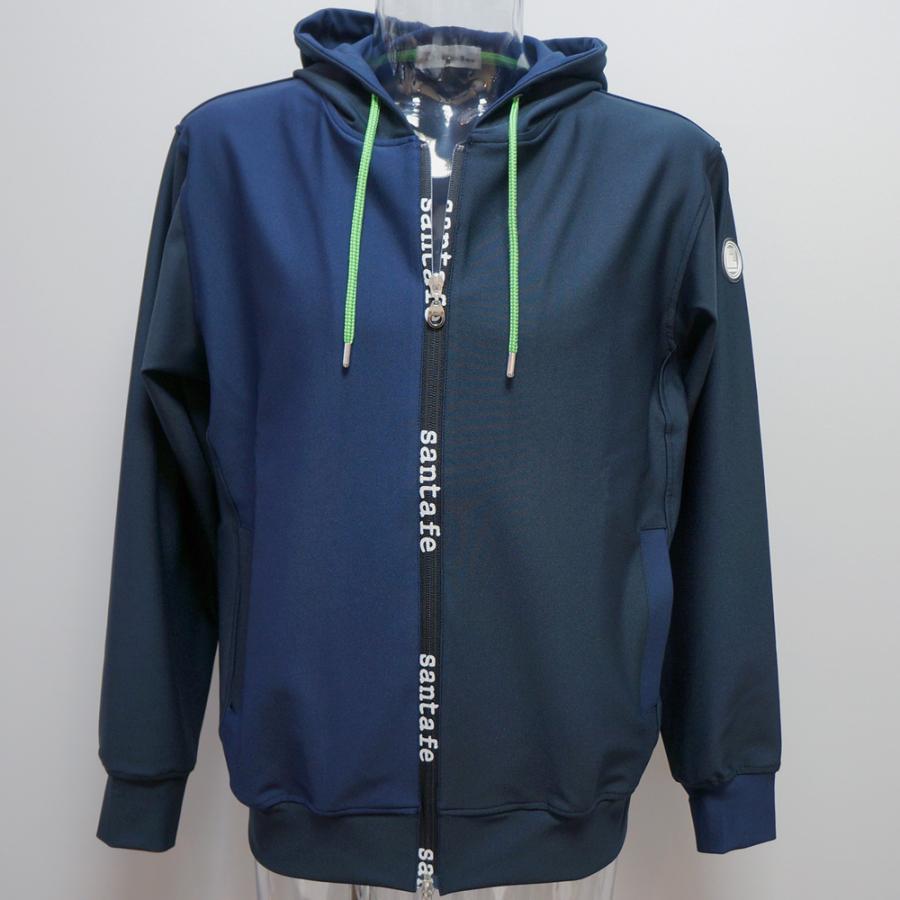 美品 24SS サンタフェ トリコットプルジップパーカー バイカラー 54サイズ サンタフェ サンタフェ・24 SS 春夏・トリコット フルジップ パーカー