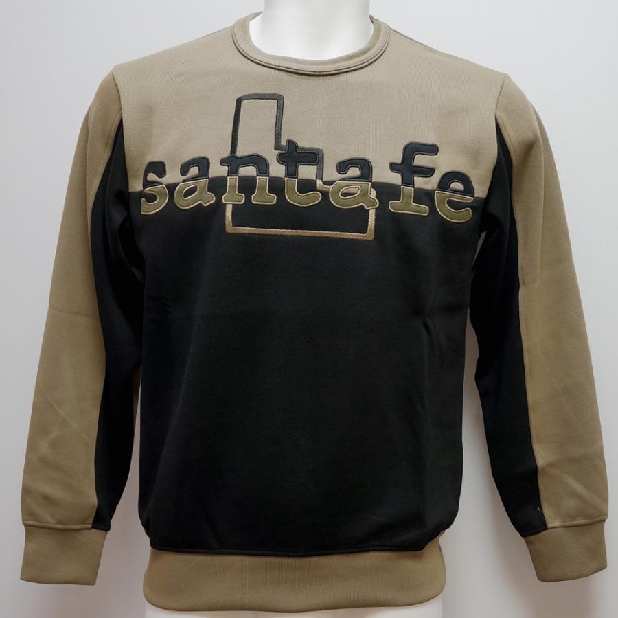 サンタフェ サンタフェ・24 AW 秋冬・ロゴ階段刺繍 丸首 トレーナー(54