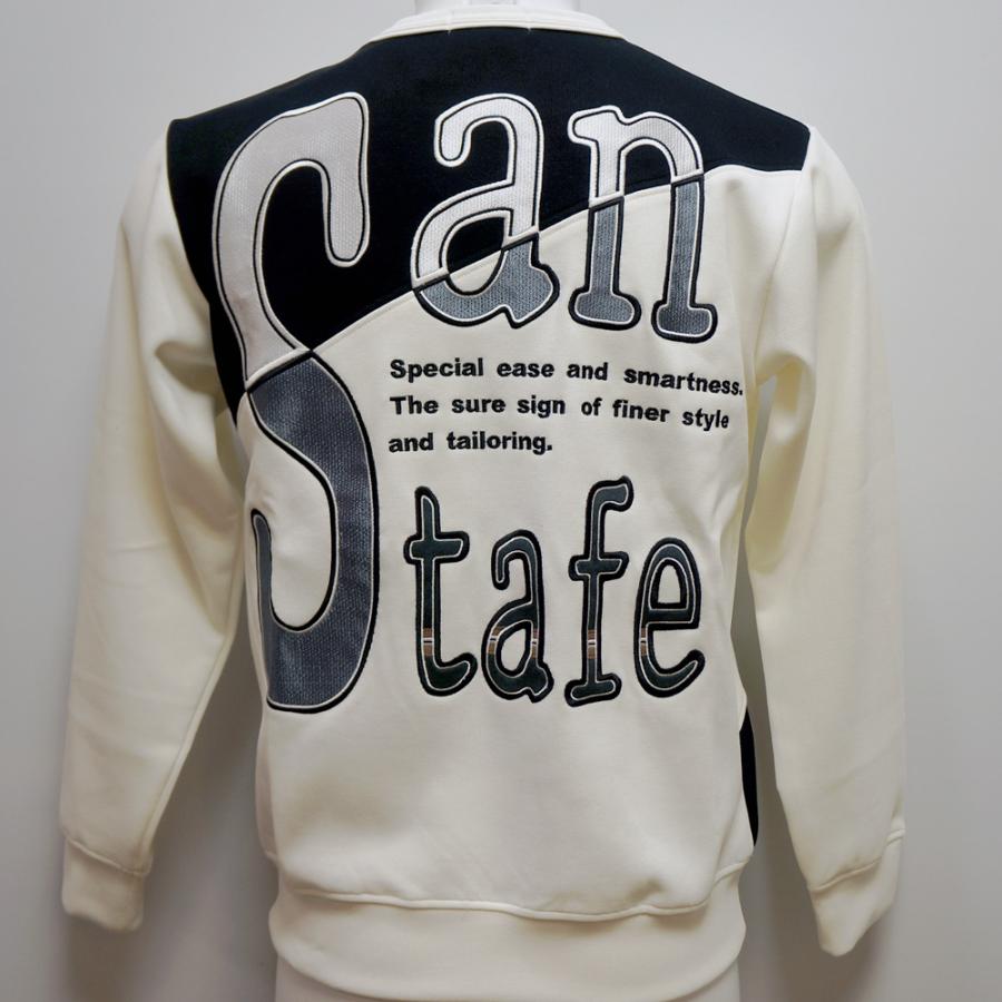 サンタフェ サンタフェ・24 AW 秋冬・バックモチーフロゴ刺繍 丸首