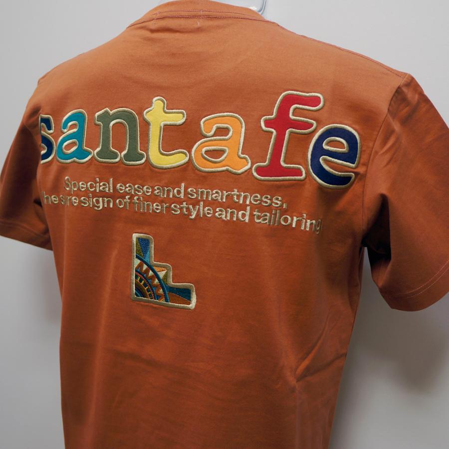 サンタフェ・24 春夏 SS 新作・バックアップリケ 半袖Tシャツ(L)(LL 