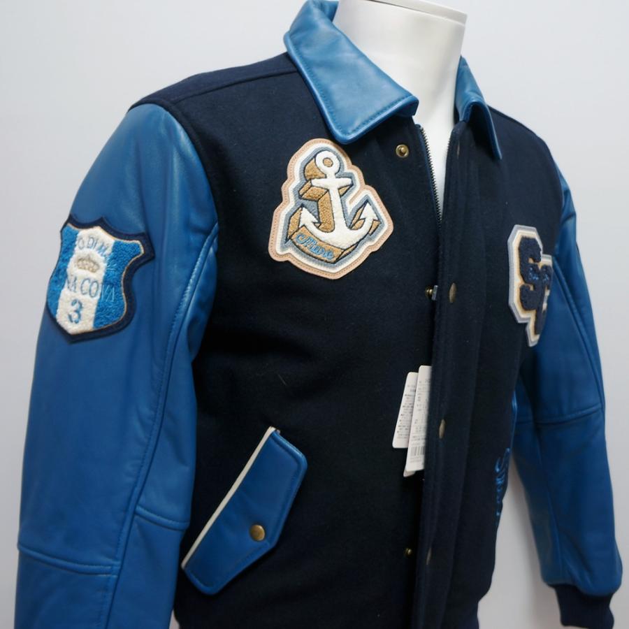 Sina Cova シナコバ スタジャン ネイビー/ホワイト 公式】シナコバ （SINA COVA） スタジアムジャンパー 23223930