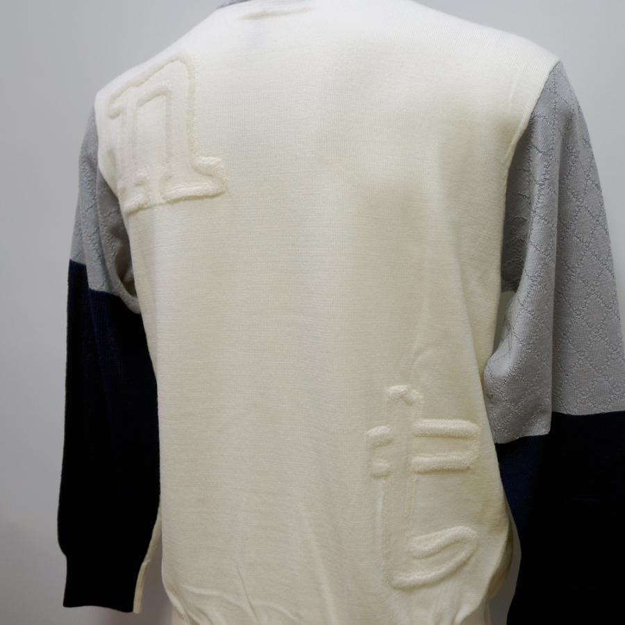 サンタフェ・25 AW 秋冬・切り替えZIPUP セーター(L)(3L)25-14802-002 
