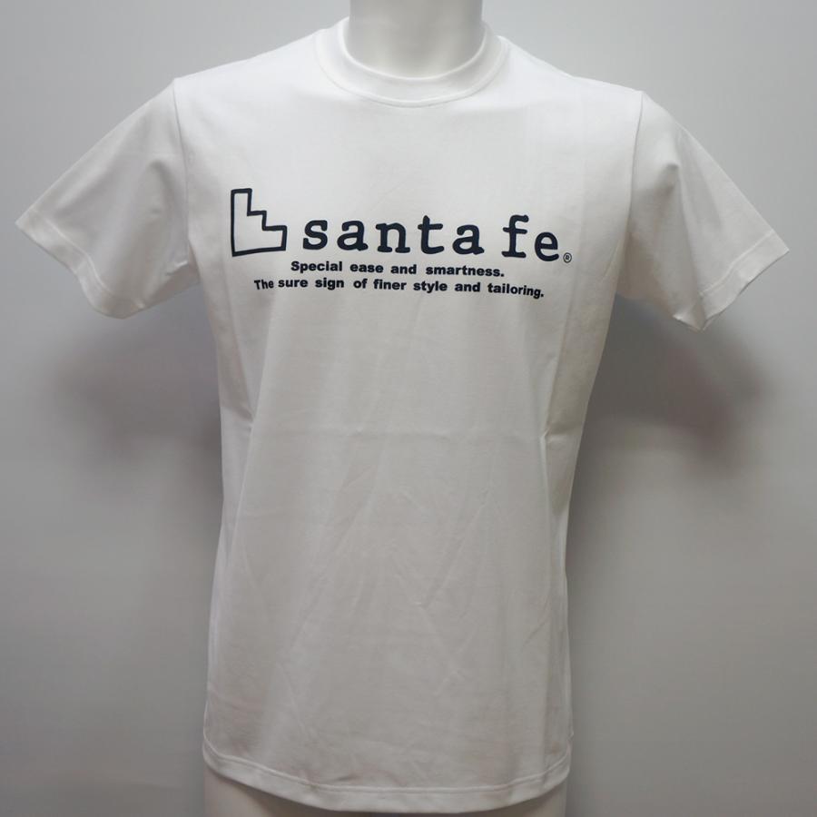 サンタフェ　半袖Ｔシャツ　(白色•ＬＬサイズ) サンタフェ サンタフェ・25 春夏 SS 新作・ロゴプリント 半袖Tシャツ(L