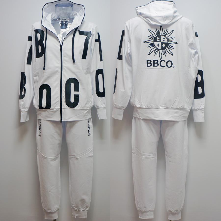 BBCO ビビコ　ジャージ上下　竹内力 BBCO ビビコ 23 春夏 SS 新作・フルZIPパーカー スウェット上下(L)(LL