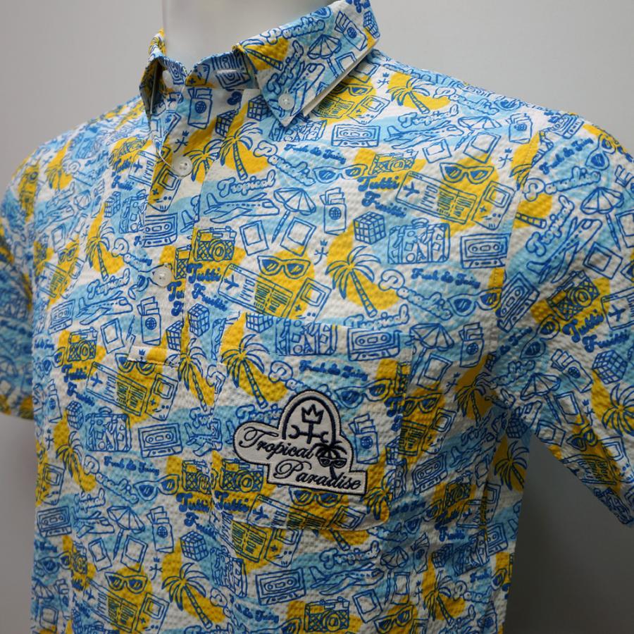 【早い者勝・新品未使用】 カステルバジャック　スポーツ　メンズ半袖TシャツM CASTELBAJAC（カステルバジャック） スポーツ・25 春夏 SS・トロピカル
