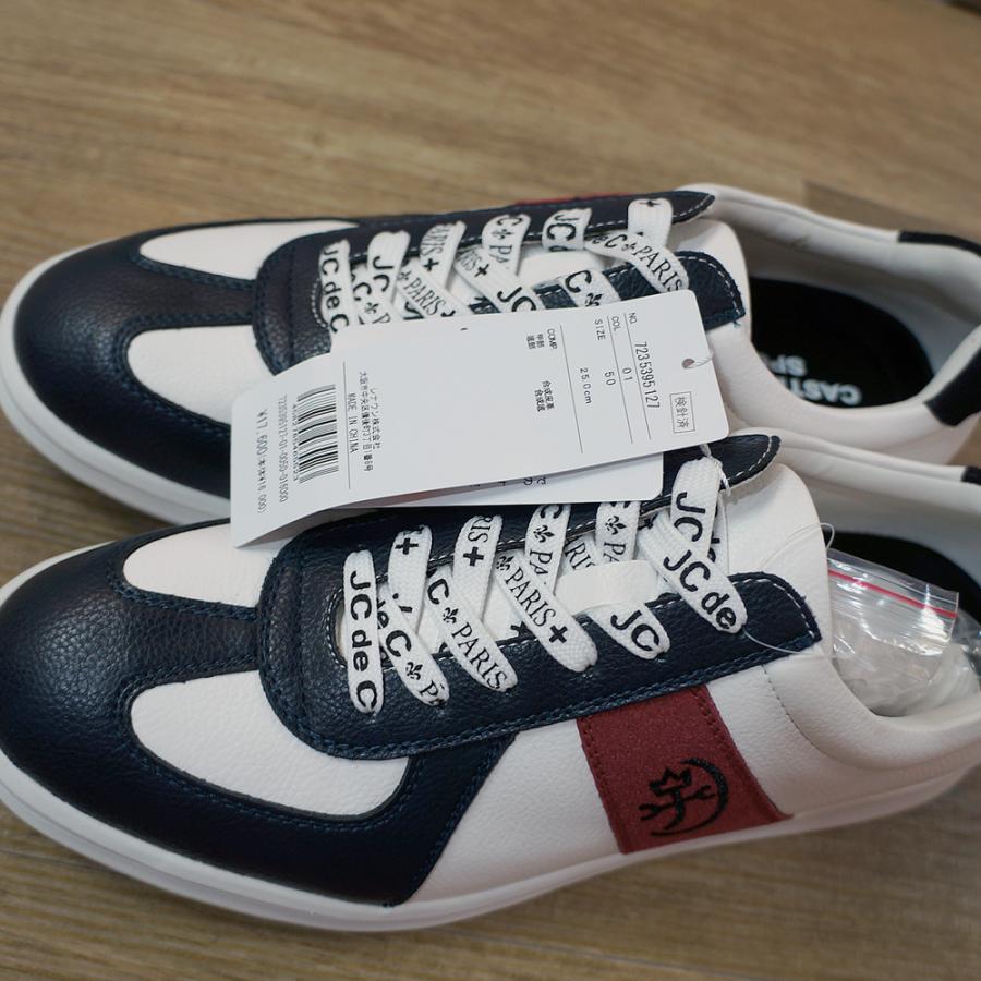 未使用品✨CASTELBAJAC カステルバジャック 家紋プリントスニーカー 家紋型押しZIPスニーカー | カステルバジャック（CASTELBAJAC