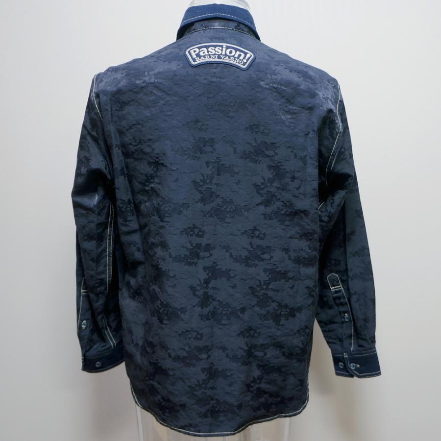 バーニヴァーノ・20 秋冬 AW 新作(LL)デジカモジャガード 長袖シャツ
