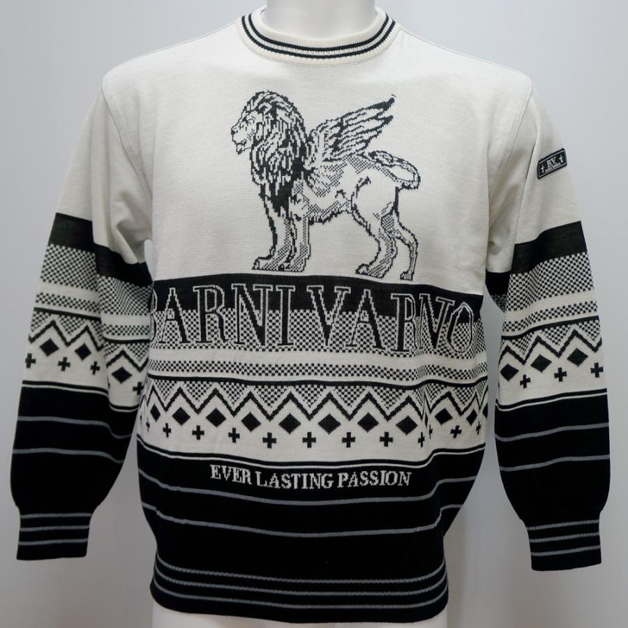 バーニヴァーノ・秋冬 AW (M)(L)ライオン 丸首 セーター(M)(L)BAW