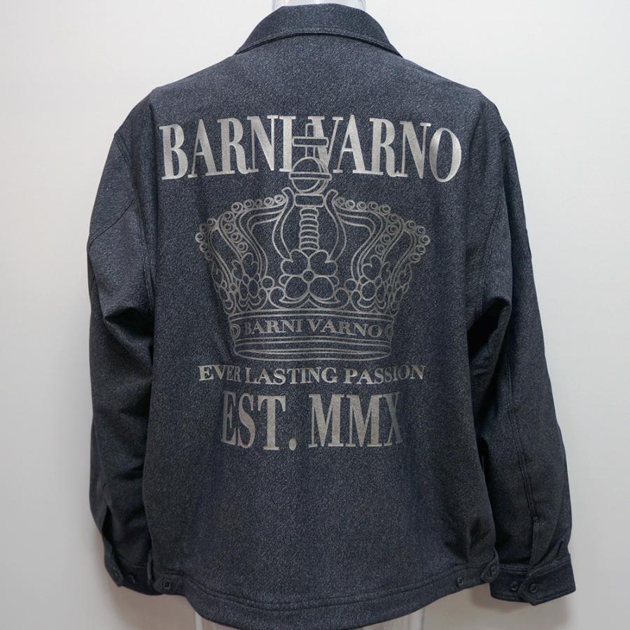 バーニヴァーノ・21 秋冬 AW 新作(LL)デニムプリント ブルゾン(LL)BAW