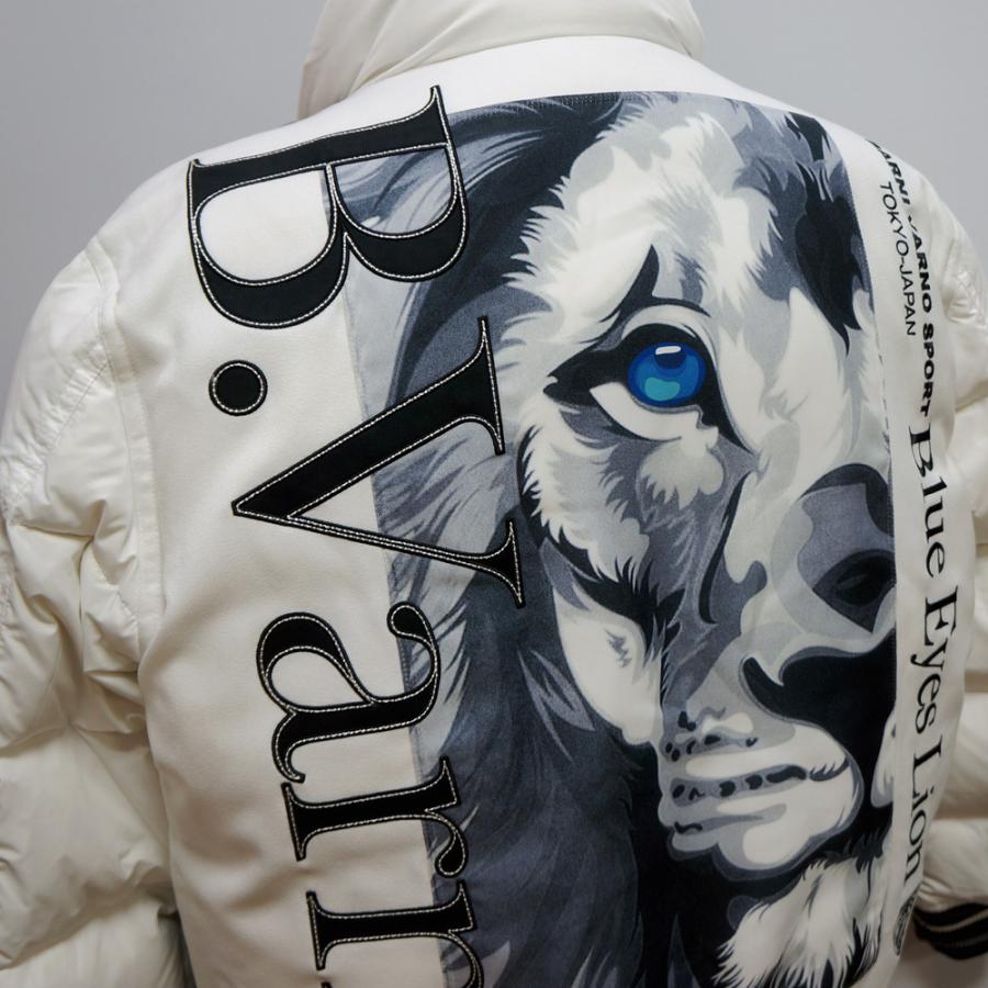 バーニヴァーノ・21 秋冬 AW 新作(3L)ライオン柄 ダウン スタジャン(3L