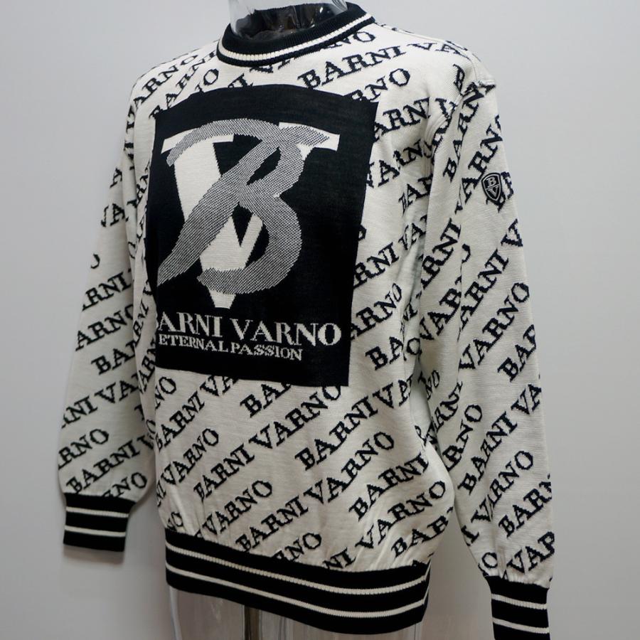 バーニヴァーノ・21 秋冬 AW 新作(M)(L)ロゴ柄 セーター(M)(L)BAW-KSW