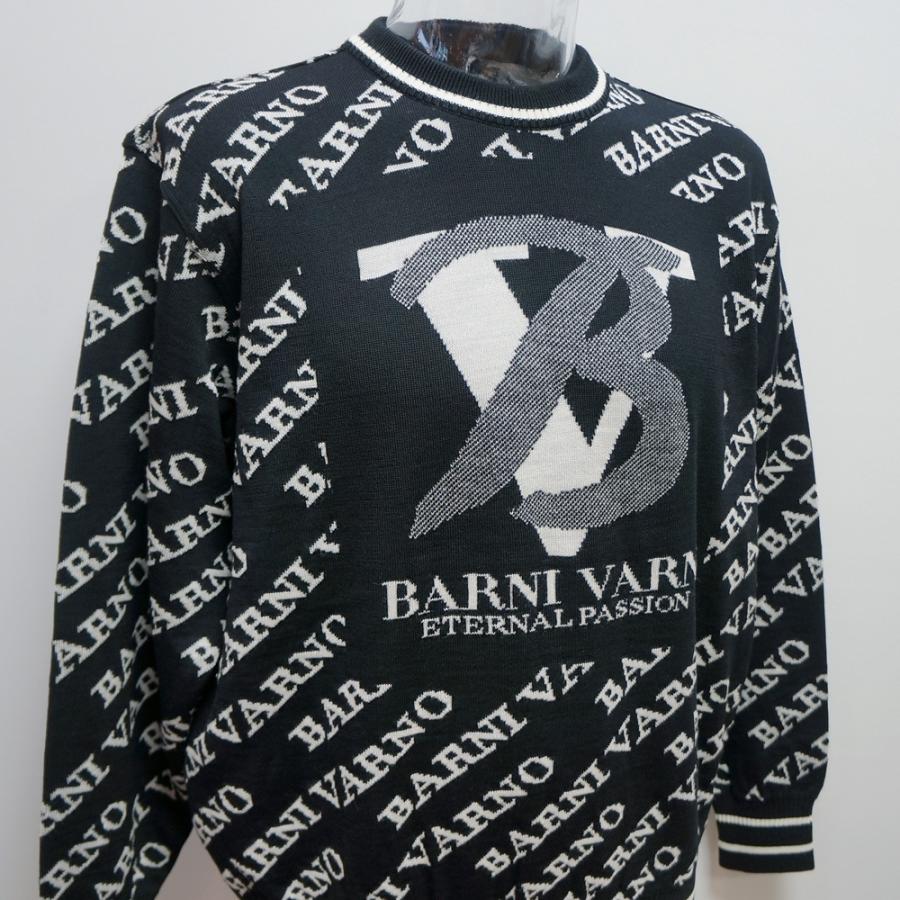 バーニヴァーノ・21 秋冬 AW 新作(M)(L)ロゴ柄 セーター(M)(L)BAW-KSW