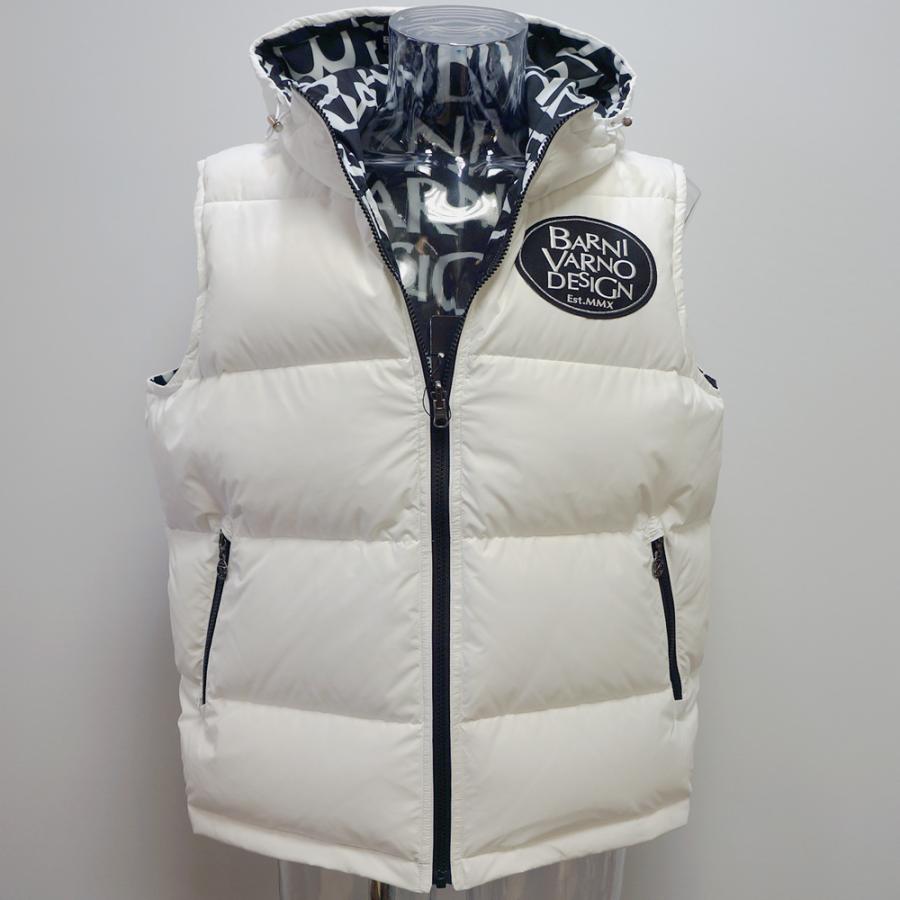 バーニヴァーノ・22 秋冬 AW 新作(LL)リバーシブル ダウンベスト(LL