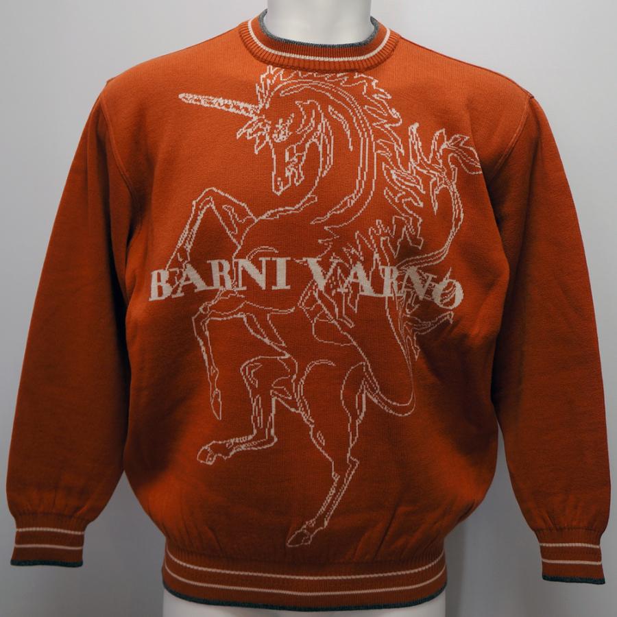 バーニヴァーノ・25 秋冬 AW 新作(L)ユニコーン 丸首 セーター(L)BAW