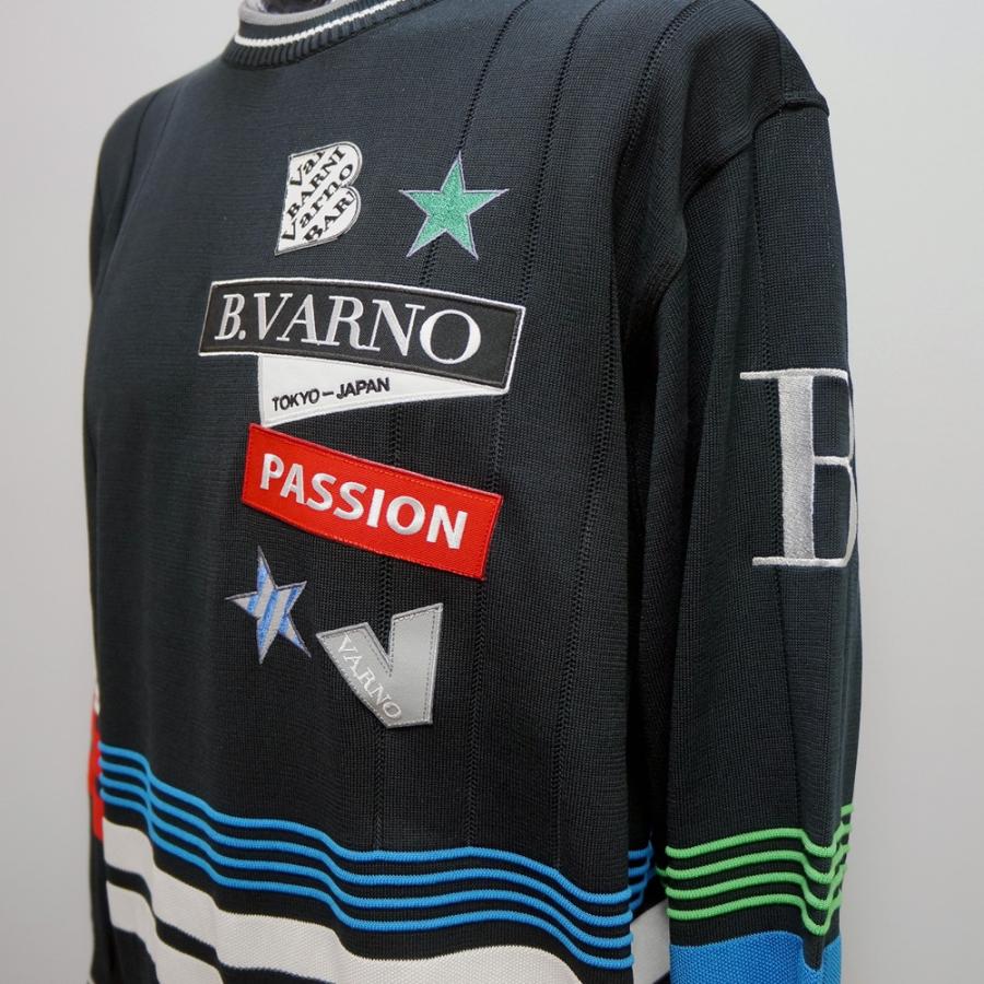 バーニヴァーノ・ロゴワッペン 長袖 サマーセーター(L) 22 春夏 SS