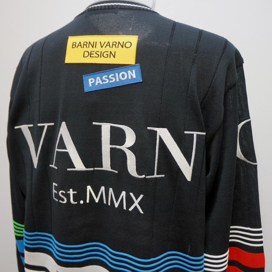 バーニヴァーノ・ロゴワッペン 長袖 サマーセーター(L) 22 春夏 SS