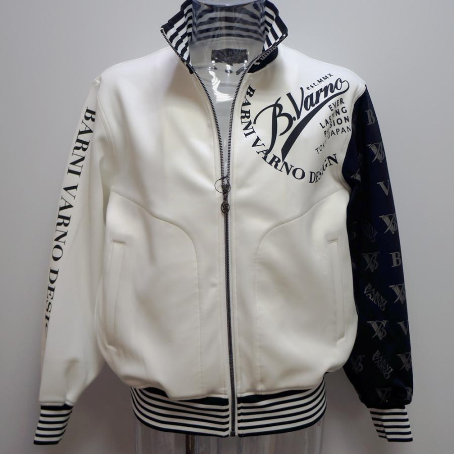 BARNI VARNO ホワイトジャージ LL バーニヴァーノ・ロゴプリント ジャージ トラックジャケット(LL) 23 春