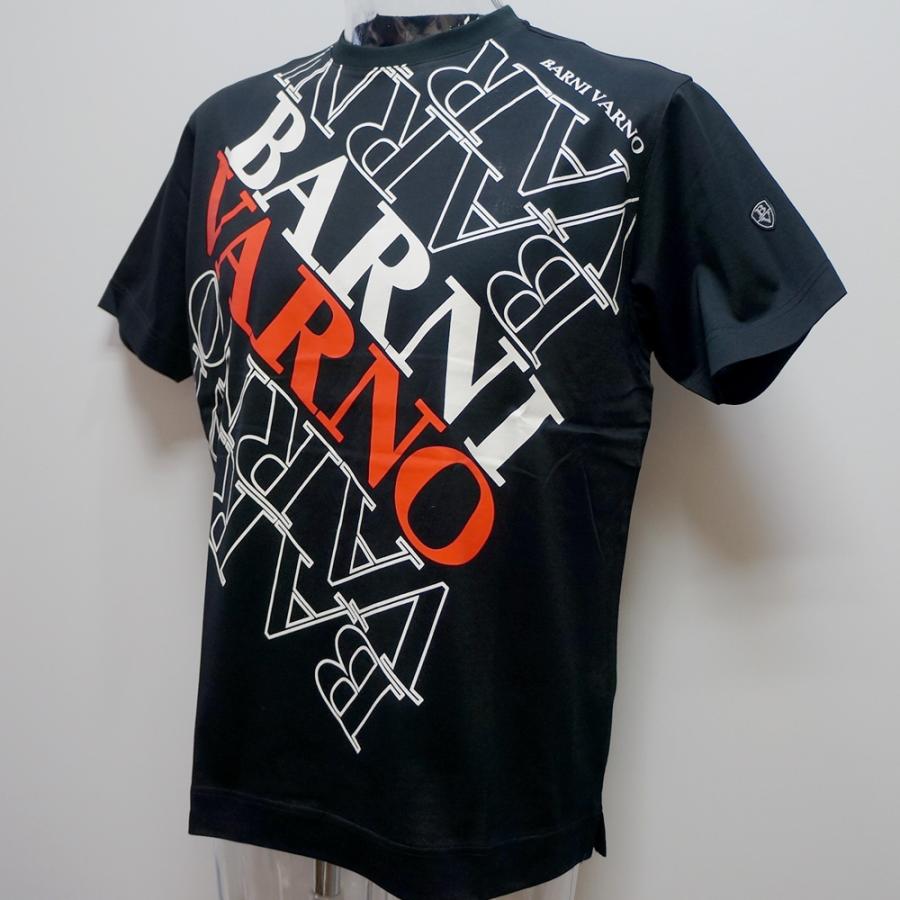 バーニヴァーノ・斜めロゴ 半袖Tシャツ(M)(L) 24 春夏 SS 新作 BSS-NTH5025-09 BARNI VARNO (M)(L)｜aldo-youhin｜03