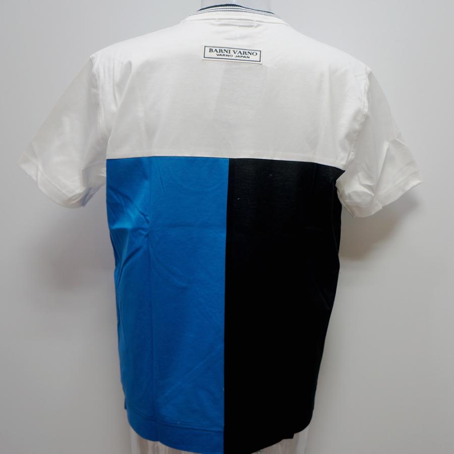 バーニヴァーノ・BVワッペン 配色切り替え 半袖Tシャツ(M)(L) 24 春夏 