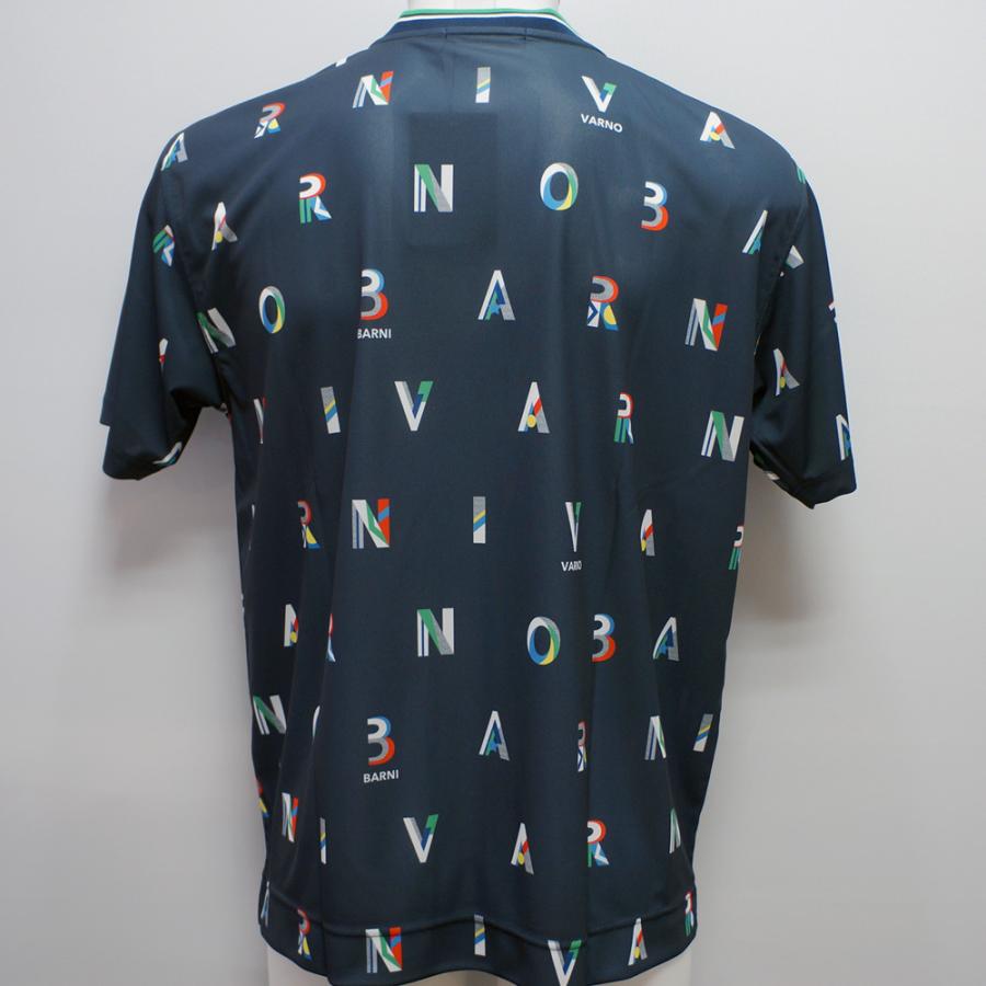 バーニヴァーノ・ポリエステル ロゴプリント 半袖 Tシャツ(LL) 25 春夏