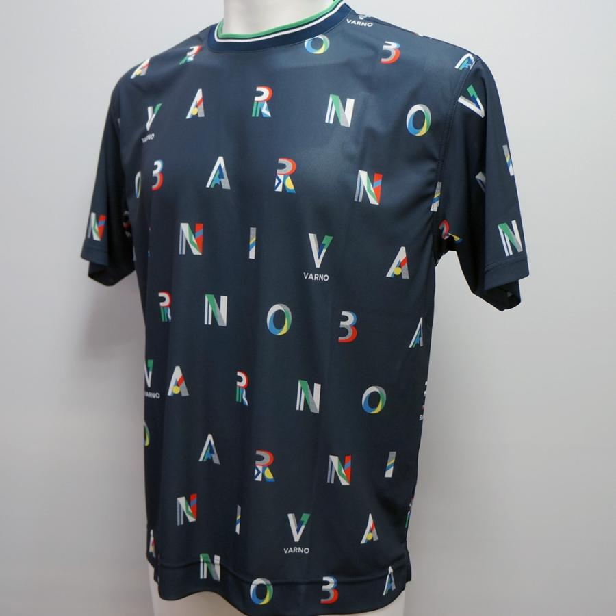 バーニヴァーノ・ポリエステル ロゴプリント 半袖 Tシャツ(LL) 25 春夏