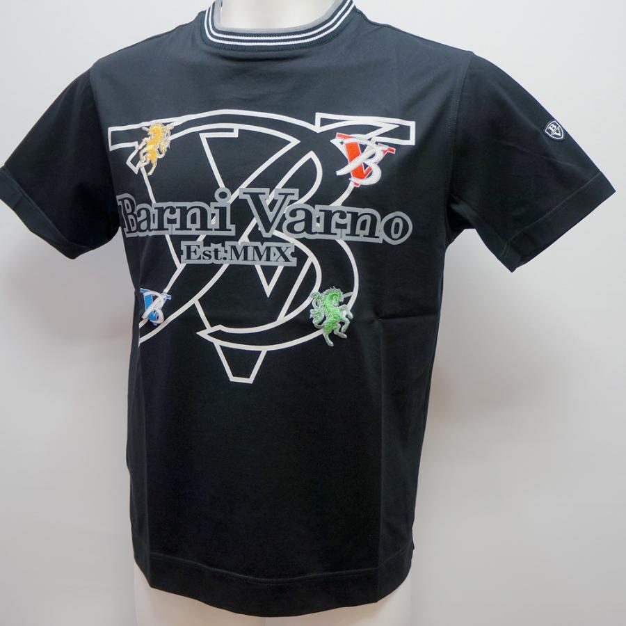 バーニヴァーノ・BVプリント 刺繍 半袖 Tシャツ(M)(L) 26 春夏 SS 新作