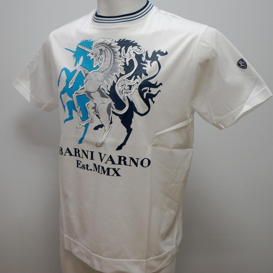 バーニヴァーノ・ユニコーン刺繍 半袖 Tシャツ(M)(L) 26 春夏 SS 新作