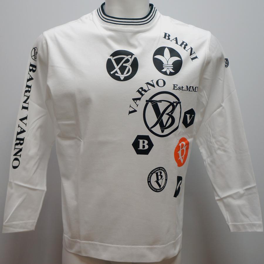 バーニヴァーノ 26 春夏 SS 新作 BVプリント 長袖Tシャツ(3L)BSS 