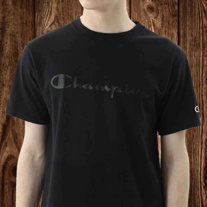 Champion（チャンピオン） 半袖Tシャツ 同色プリント ベーシック