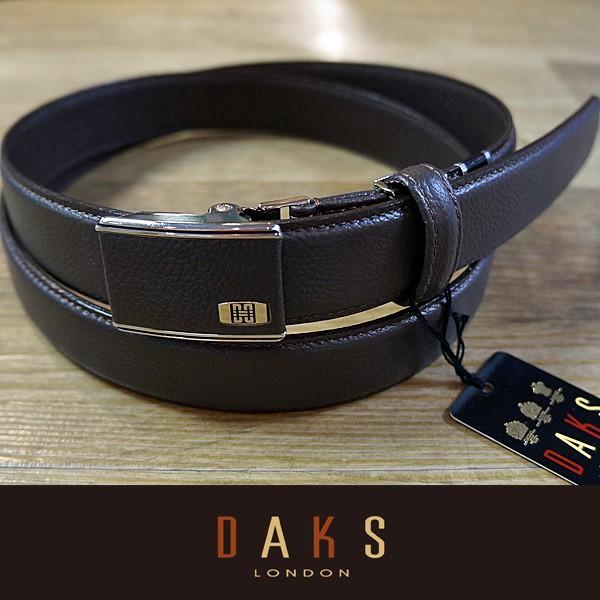 DAKS ダックス ベルト L寸(ロングサイズ） バックル式 スライド式 牛革